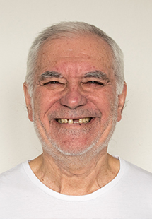 smiling older couple