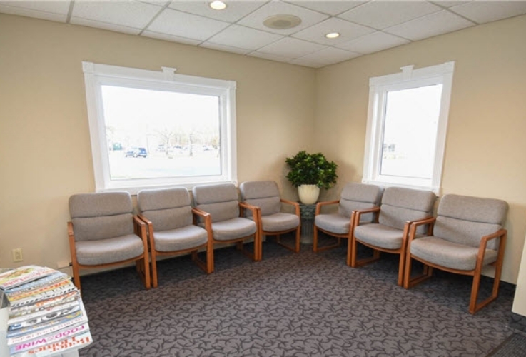 Seating in dental office waiting room