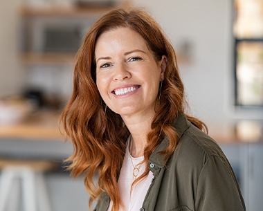 Woman smiling after Tekscan treatment