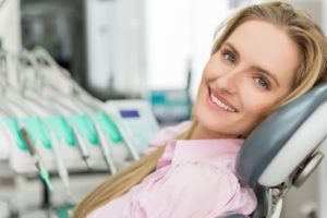 Woman at dentist