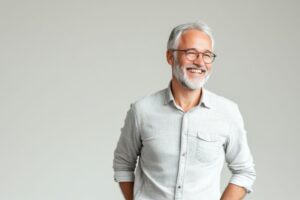 Portrait of confident, smiling senior man